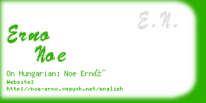 erno noe business card